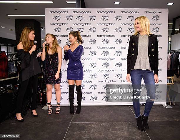 Brooke Jaffe, Singer/songwriters Madison Marlow and Taylor Dye from Maddie & Tae attend the Aqua X Maddie & Tae Capsule Collection Celebration at...