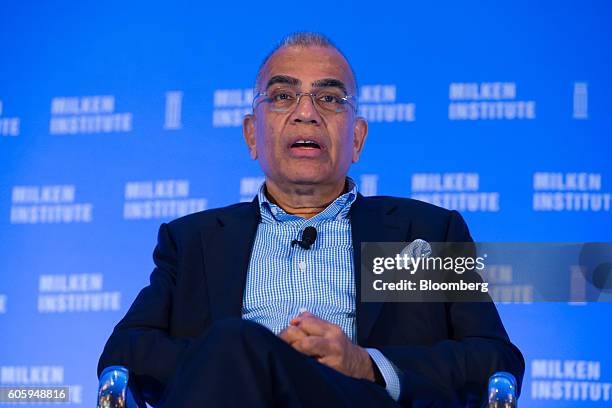 Menon, founder and chairman of Sobha Group, speaks at the Milken Institute Asia Summit in Singapore, on Friday, Sept. 16, 2016. Chief executive...