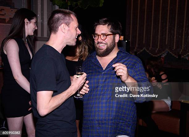 Designer Tim Coppens and Restaurateur Michael Stillman attend the UAS COLLECTION 01 from Under Armour and Tim Coppens, NYFW After-Party for the...