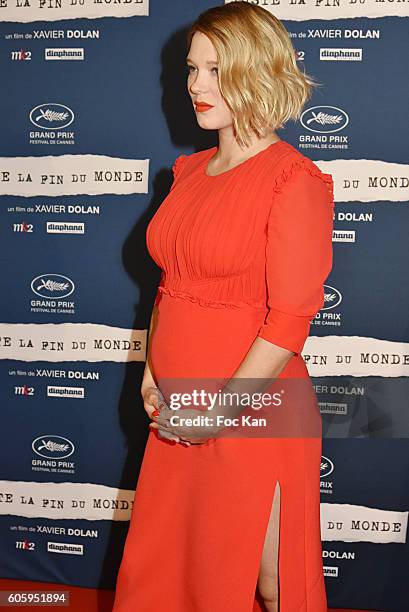 Lea Seydoux attends "Juste La Fin Du Monde" Paris Premiere At MK2 Bibliotheque on September 15, 2016 in Paris, France.