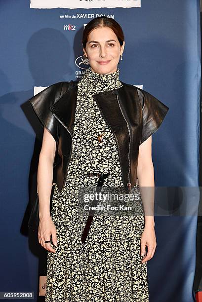 Amira Casar attends "Juste La Fin Du Monde" Paris Premiere At MK2 Bibliotheque on September 15, 2016 in Paris, France.