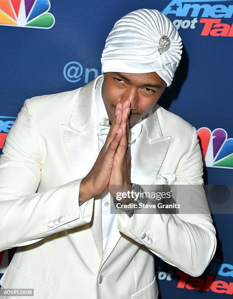 Nick Cannon arrives at the "America's Got Talent" Season 11 Finale Live Show at Dolby Theatre on September 14, 2016 in Hollywood, California.