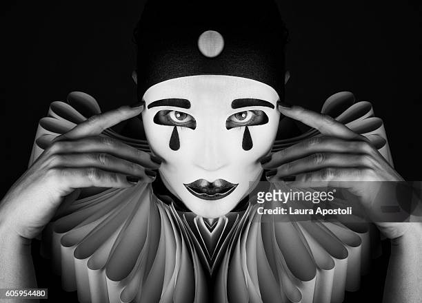 like pierrot - pierrot clown stock pictures, royalty-free photos & images