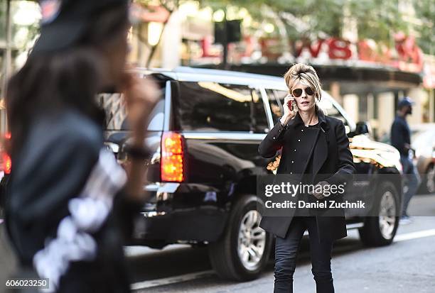 Guests are seen outside the Marc Jacobs show during New York Fashion Week Spring 2017 on September 15, 2016 in New York City.