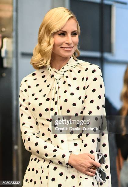 Niki Taylor is seen outside the Marc Jacobs show during New York Fashion Week Spring 2017 on September 15, 2016 in New York City.