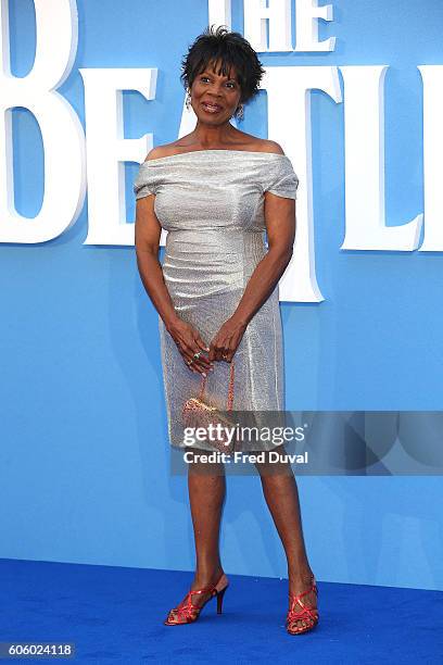 Kelly Oliver arrive for the World premiere of "The Beatles: Eight Days A Week - The Touring Years" at Odeon Leicester Square on September 15, 2016 in...