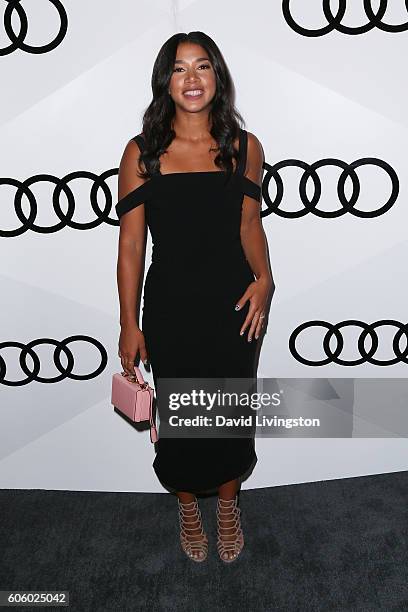Hannah Bronfman arrives at Audi Celebrates The 68th Emmys at Catch on September 15, 2016 in West Hollywood, California.