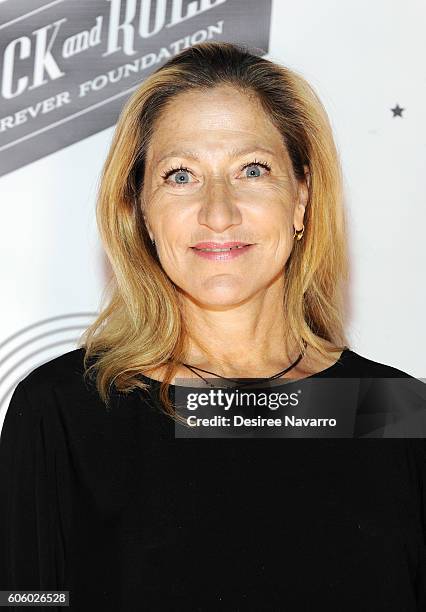 Actress Edie Falco attends 'The Beatles: Eight Days A Week - The Touring Years' New York Premiere at Village East Cinema on September 15, 2016 in New...