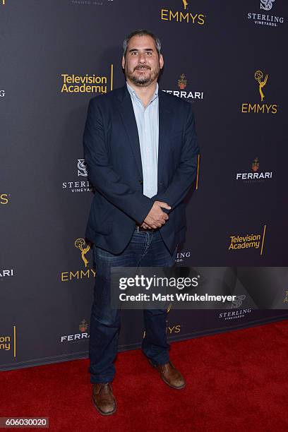 Producer Adam Siegel attends the Television Academy hosts reception for Emmy-Nominated producers at Montage Beverly Hills on September 15, 2016 in...