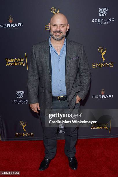 Screenwriter David Wiener attends the Television Academy hosts reception for Emmy-Nominated producers at Montage Beverly Hills on September 15, 2016...