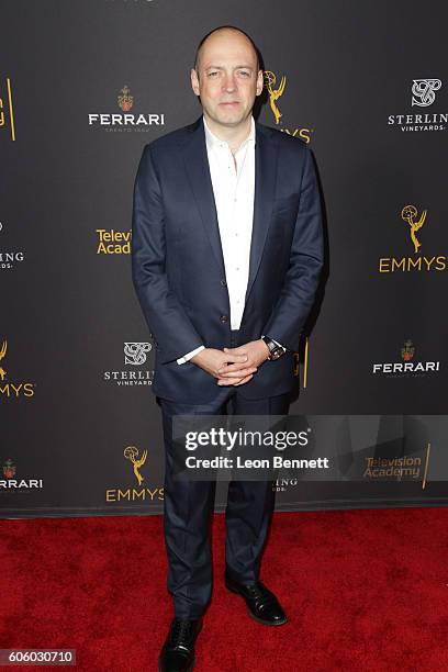 Producer Gareth Neame arrived at the Television Academy Hosts Reception For Emmy-Nominated Producers - Arrivals at Montage Beverly Hills on September...
