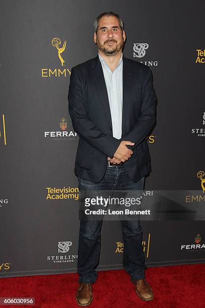 Producer Adam Siegel arrived at the Television Academy Hosts Reception For Emmy-Nominated Producers - Arrivals at Montage Beverly Hills on September...