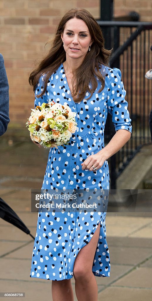 The Duke & Duchess Of Cambridge Visits Stewards Academy With Heads Together
