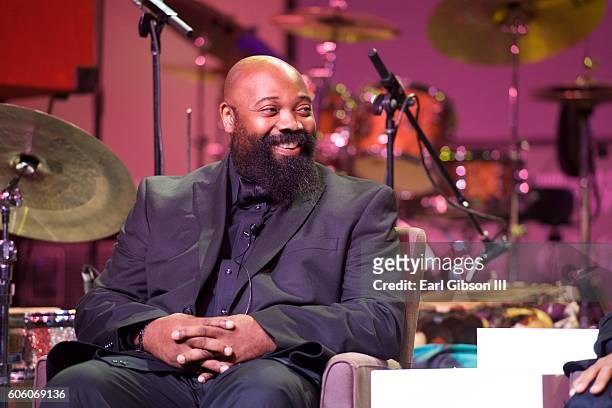Jazz Musician Allyn Johnson attends the 31st Anniversary Celebration Jazz Concert at Walter E. Washington Convention Center on September 15, 2016 in...