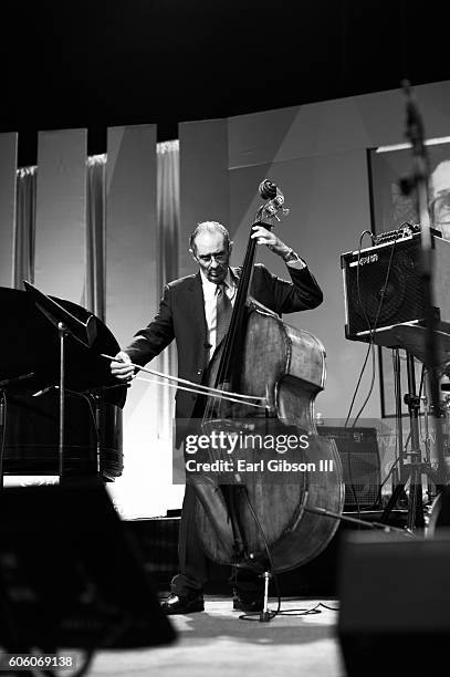 Jazz bassist Larry Ridley performs at the 31st Anniversary Celebration Jazz Concert at Walter E. Washington Convention Center on September 15, 2016...