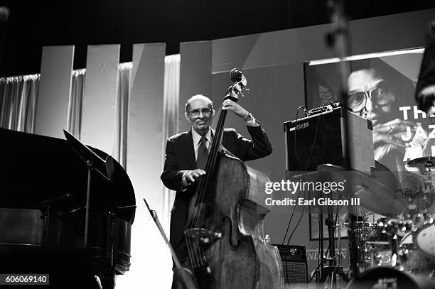 Jazz bassist Larry Ridley performs at the 31st Anniversary Celebration Jazz Concert at Walter E. Washington Convention Center on September 15, 2016...