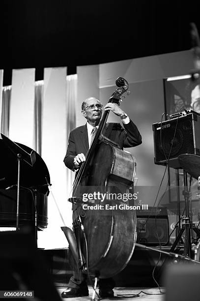 Jazz bassist Larry Ridley performs at the 31st Anniversary Celebration Jazz Concert at Walter E. Washington Convention Center on September 15, 2016...