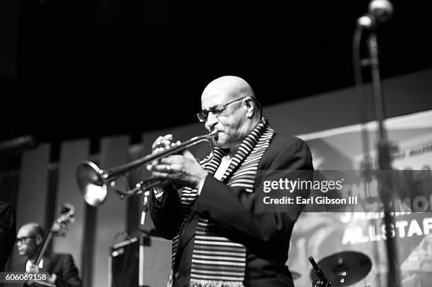 Jazz trumpeter Jimmy Owens performs at the 21st Anniversary Celebration Jazz Concert at Walter E. Washington Convention Center on September 15, 2016...