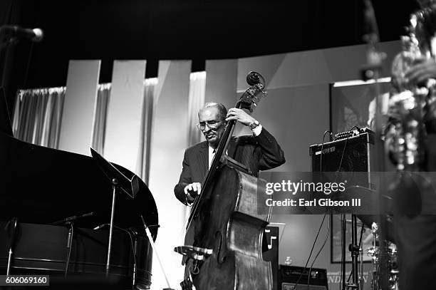 Jazz bassist Larry Ridley performs at the 31st Anniversary Celebration Jazz Concert at Walter E. Washington Convention Center on September 15, 2016...