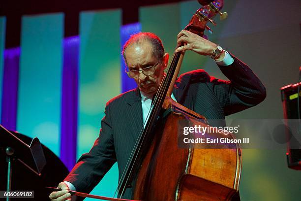 Jazz bassist Larry Ridley performs at the 31st Anniversary Celebration Jazz Concert at Walter E. Washington Convention Center on September 15, 2016...