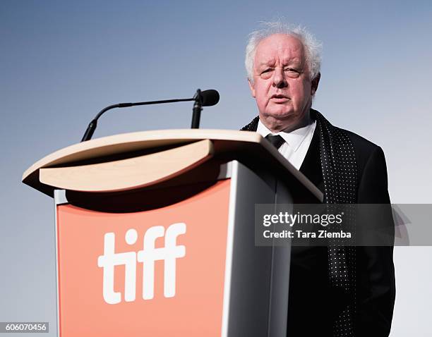 Director Jim Sheridan attends the premiere for "The Secret Scripture" at the 2016 Toronto International Film Festival at Roy Thomson Hall on...