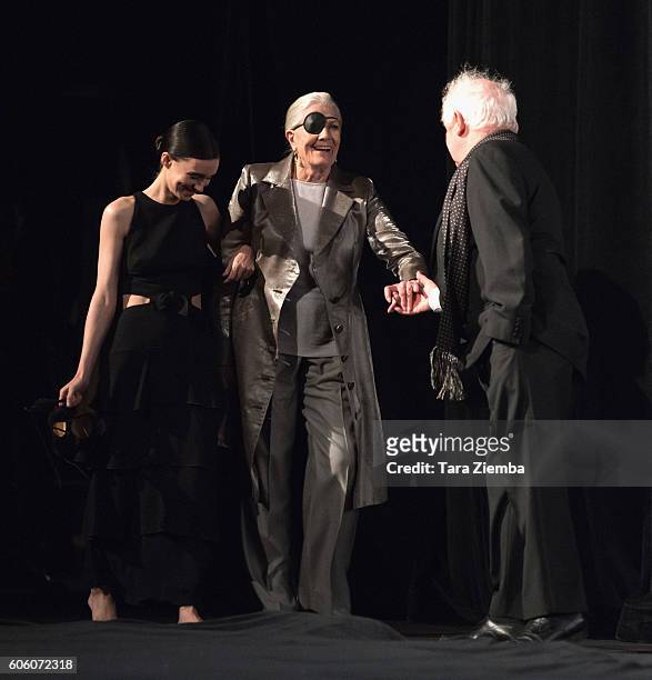 Actress Rooney Mara, actress Vanessa Redgrave and actor JIm Sheridan attend the premiere for "The Secret Scripture" during the 2016 Toronto...