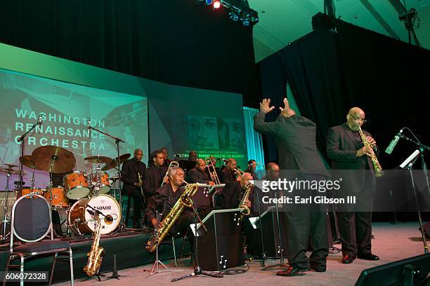 The Washington Renaissance Orchestra performs at the 31st Anniversary Celebration Jazz Concert at Walter E. Washington Convention Center on September...