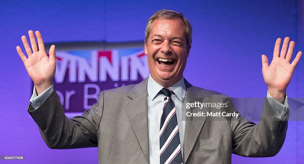 UKIP Announce Their New Leader At Party Conference