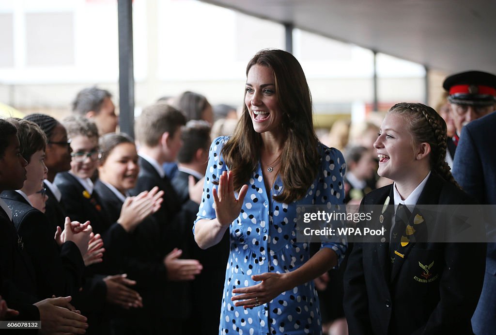 The Duke & Duchess Of Cambridge Visits Stewards Academy With Heads Together