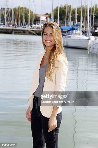 Actress Solene Hebert attends the 'Emma' Photocall during the 18th Festival of TV Fiction on September 16, 2016 in La Rochelle, France.