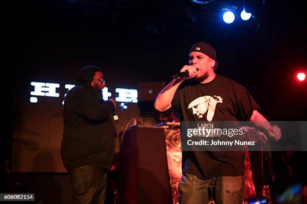 Poison Pen and Immortal Technique perform at Highline Ballroom on September 15, 2016 in New York City.