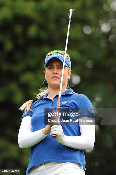 Charley HULL of England during the day one of Women Evian Masters 2016 on September 15, 2016 in Evian-les-Bains, France.