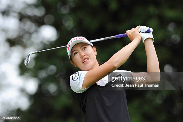 Kelly TAN of Malaysia during the day one of Women Evian Masters 2016 on September 15, 2016 in Evian-les-Bains, France.