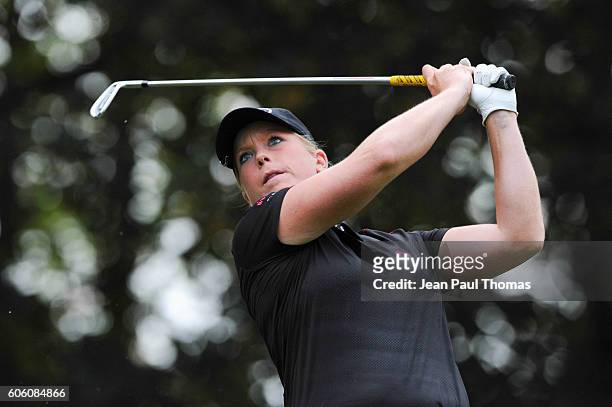 Jacqui CONCOLINO of USA during the day one of Women Evian Masters 2016 on September 15, 2016 in Evian-les-Bains, France.