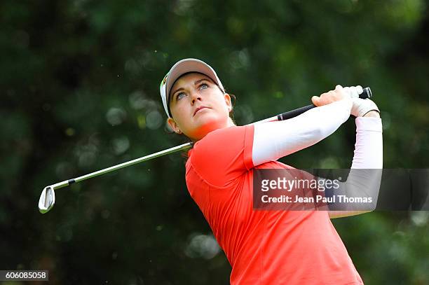 Caroline MASSON of Germany during the day one of Women Evian Masters 2016 on September 15, 2016 in Evian-les-Bains, France.