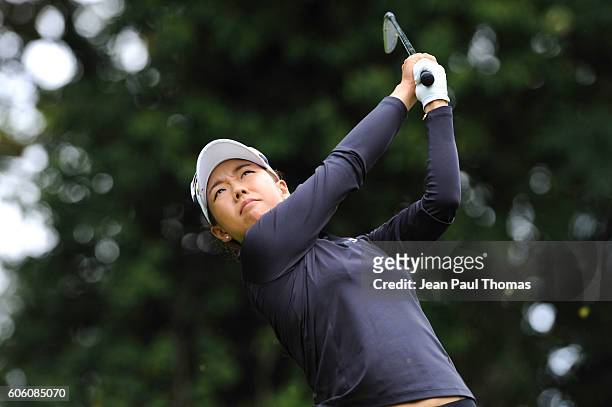 Jenny SHIN of Republic of Korea during the day one of Women Evian Masters 2016 on September 15, 2016 in Evian-les-Bains, France.