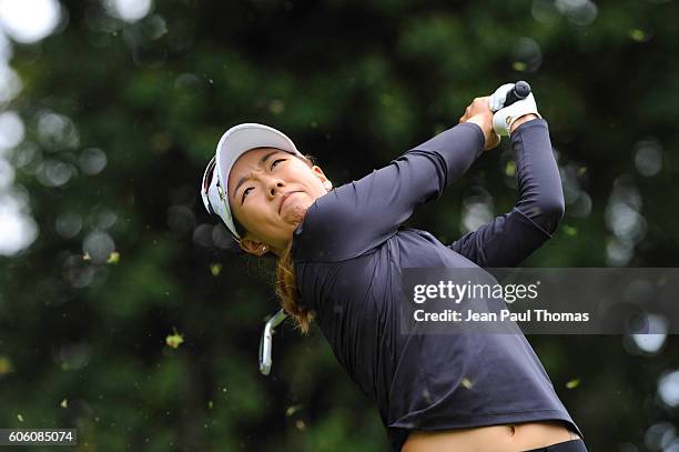 Jenny SHIN of Republic of Korea during the day one of Women Evian Masters 2016 on September 15, 2016 in Evian-les-Bains, France.