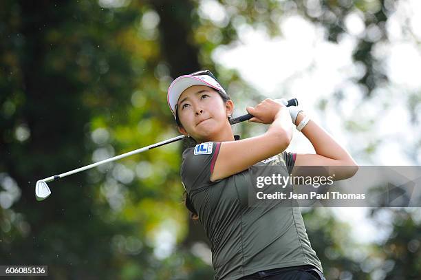 Julie YANG of Republic of Korea during the day one of Women Evian Masters 2016 on September 15, 2016 in Evian-les-Bains, France.