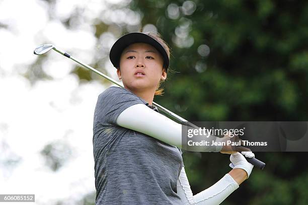 Simin FENG of China during the day one of Women Evian Masters 2016 on September 15, 2016 in Evian-les-Bains, France.