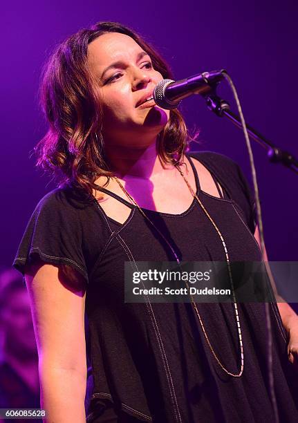 Singer Norah Jones performs onstage during Petty Fest 2016 at The Fonda Theatre on September 13, 2016 in Los Angeles, California.