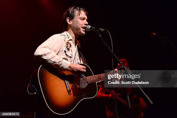 Singer Jonathan Tyler performs onstage during Petty Fest 2016 at The Fonda Theatre on September 13, 2016 in Los Angeles, California.