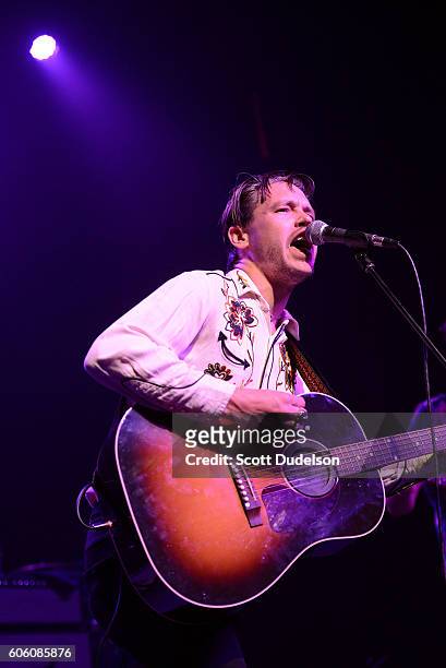 Singer Jonathan Tyler performs onstage during Petty Fest 2016 at The Fonda Theatre on September 13, 2016 in Los Angeles, California.