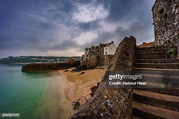 st. ives bay - st ives cornwall stock pictures, royalty-free photos & images