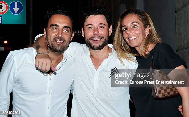 Rocio Carrasco and Fidel Albiac attend Miguel Poveda's Concert at La Luz Philips Gran Via Theatre on September 4, 2016 in Madrid, Spain.