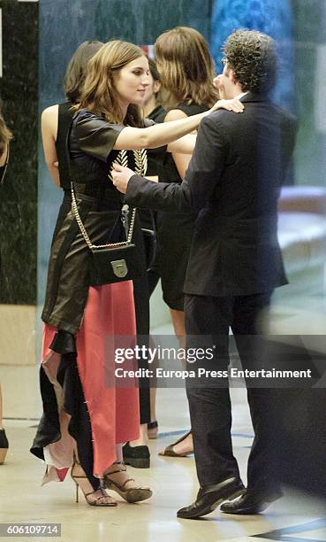 Spanish actress Maria Valverde and Venezuelan conductor and violinist Gustavo Dudamel are seen on September 5, 2016 in Madrid, Spain.