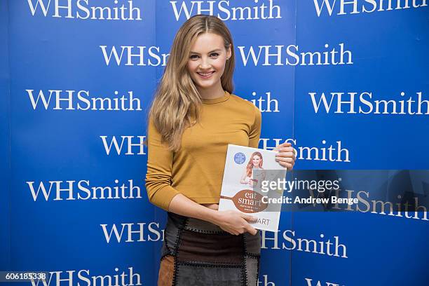 Niomi Smart attends a signing for her book 'Eat Smart' at WHSmith on September 16, 2016 in Leeds, United Kingdom.