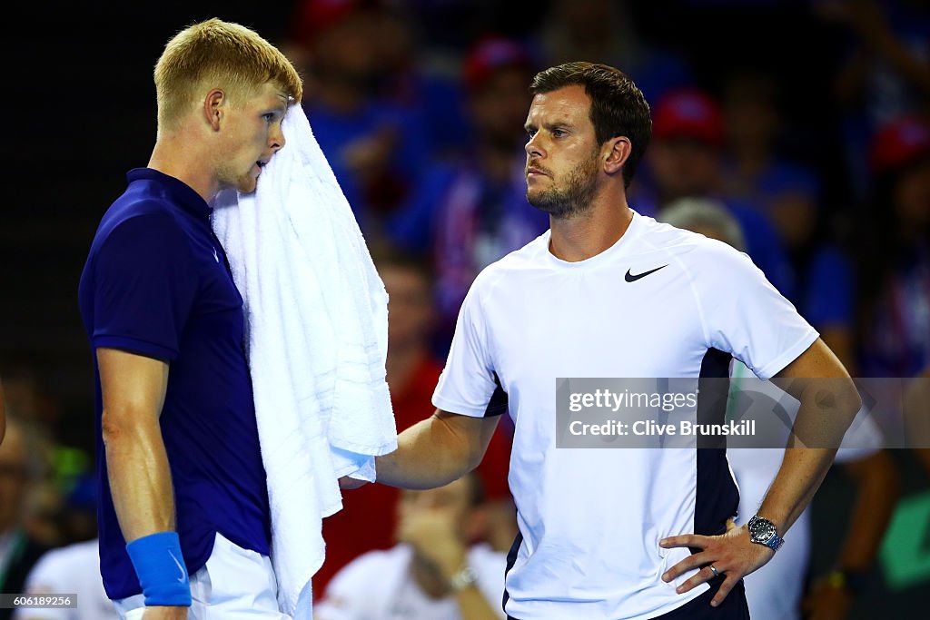 Great Britain v Argentina: Davis Cup Semi Final 2016 - Day One