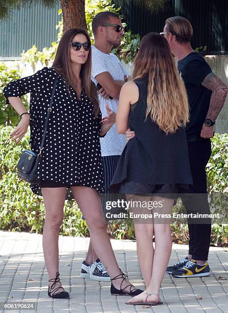 Ex Real Madrid football player Jose Maria Gutierrez Guti , his wife Romina Belluscio , Real Madrid football player Pepe and his wife Ana Maria...