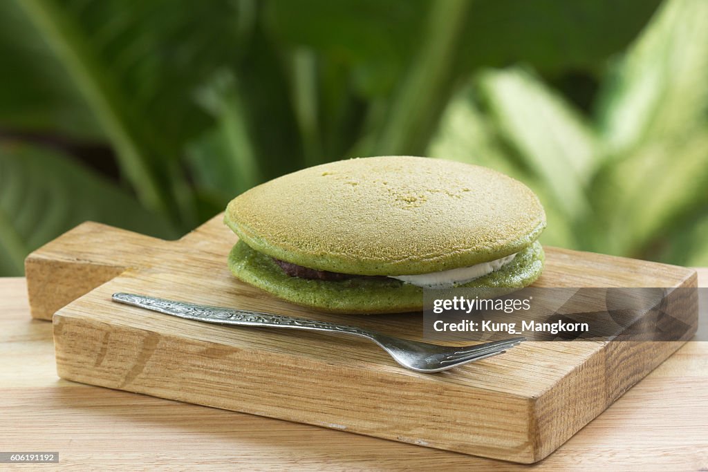 Green Tea Dorayaki Pan cake