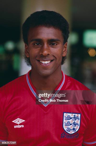 English footballer David Rocastle of Arsenal and the England under-21 side, circa 1985.